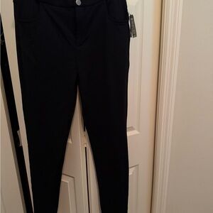 Buffalo David Dutton Black High-Waisted Pants stretch nwt L